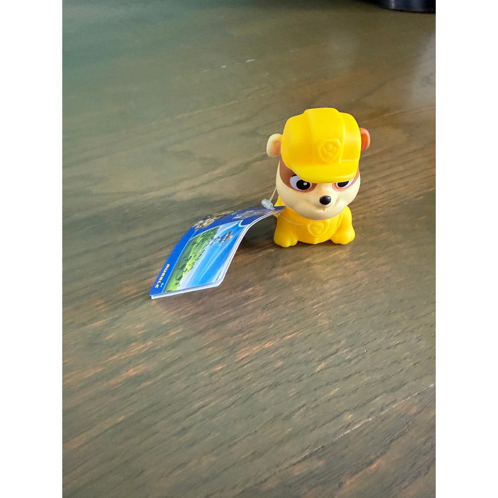 Paw Patrol Rubble Bath Toy Spin Master Yellow Construction Dog Squirter